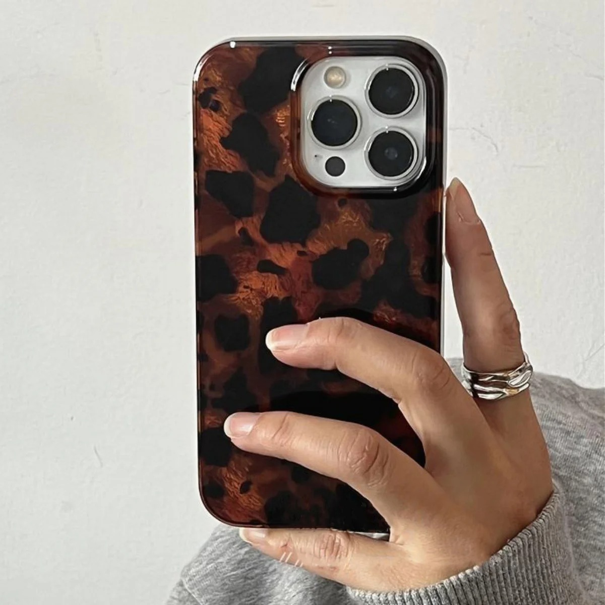 Phone Cases Bulk - Retro Amber Texture Laser Phone Case
