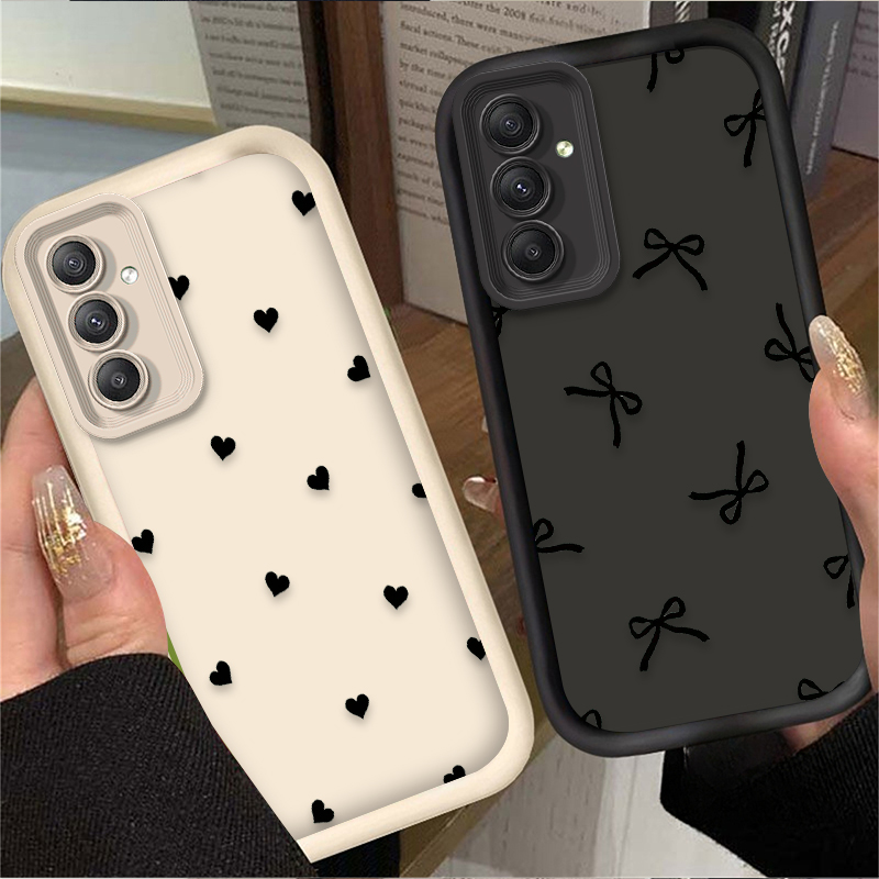 Black Love Heart Bowknot Case  - đánh giá và giá Phone Cases Samsung A14