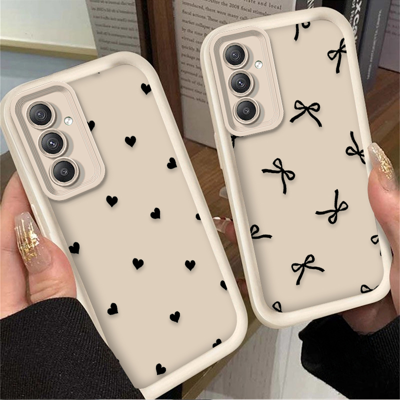 Black Love Heart Bowknot Case  - đánh giá và giá Phone Cases Samsung A14
