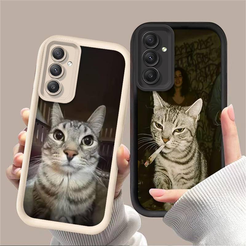 Trendy Cat Smoking Phone Case  - đánh giá và giá Phone Cases Samsung A14