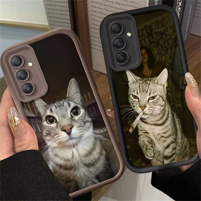 Trendy Cat Smoking Phone Case  - đánh giá và giá Phone Cases Samsung A14