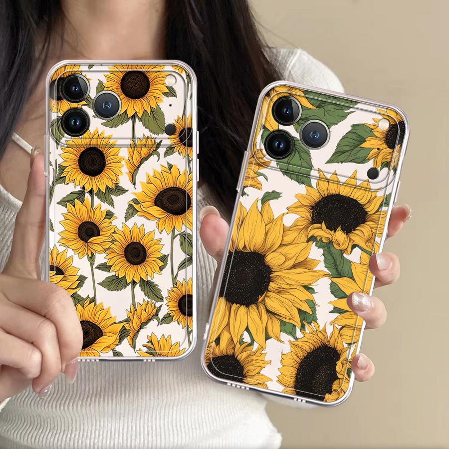 Cute Sunflower Pattern Case fo - đánh giá và giá Phone Cases For Iphone 15