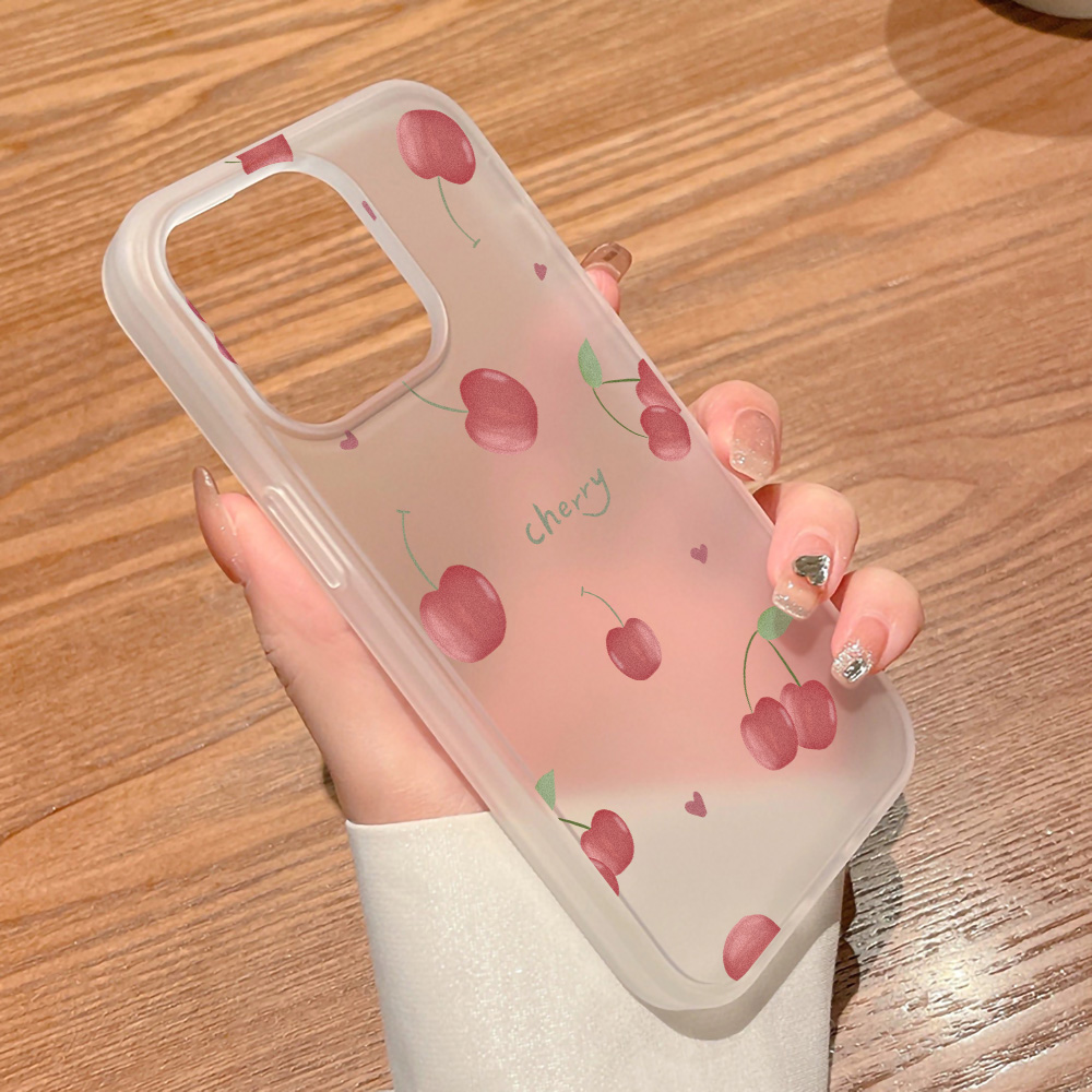 Cherry Phone Case Frosted For  - đánh giá và giá Phone Cases For Iphone 15