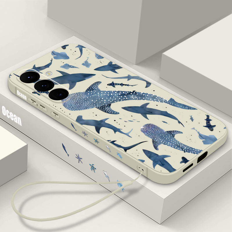Whale Pattern Lanyard Case For - đánh giá và giá Phone Cases Samsung A14