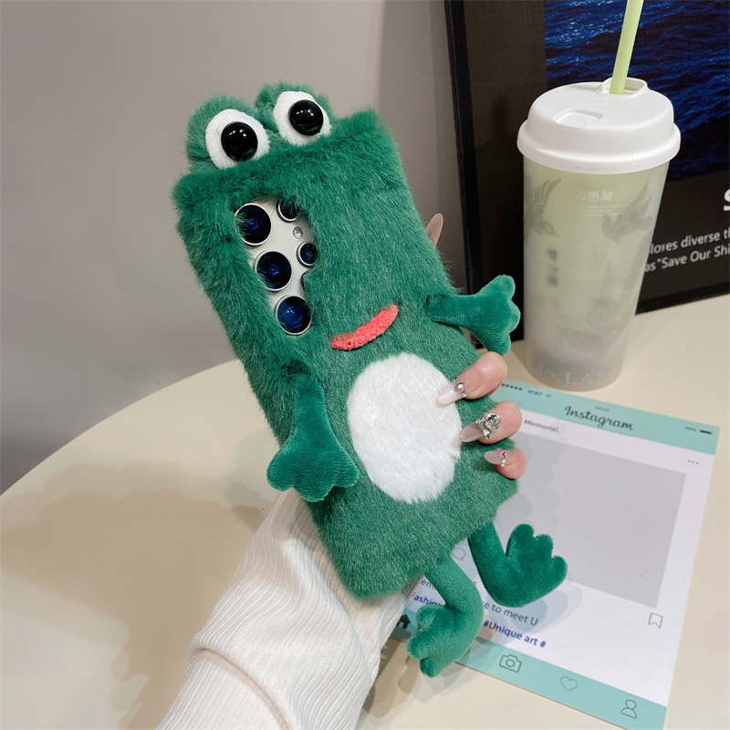 Plush Frog Phone Case, Cute Gr - đánh giá và giá Phone Cases Samsung S25